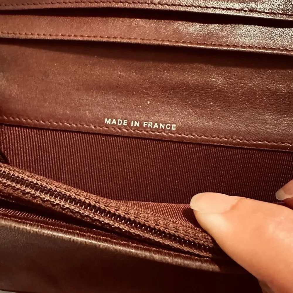 Chanel quilted leather wallet